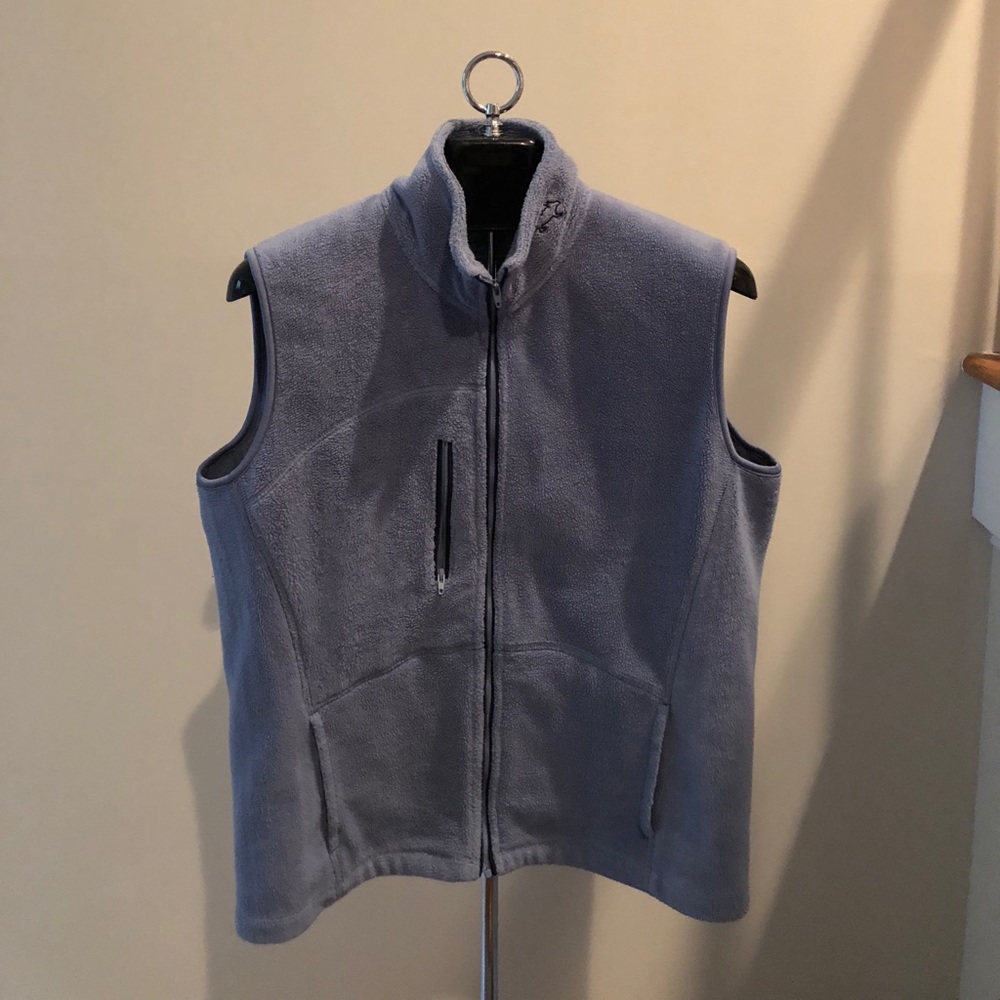 Light Blue Fleece Vest